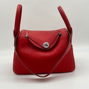 Genuine pleather lindy-look bag